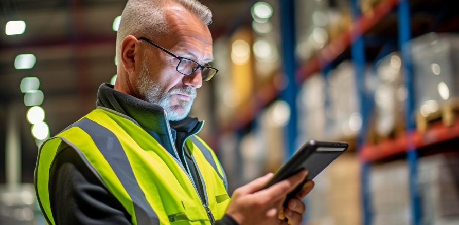 photographing-warehouse-worker-holding-tablet-while-standing-side-generate-ai 1